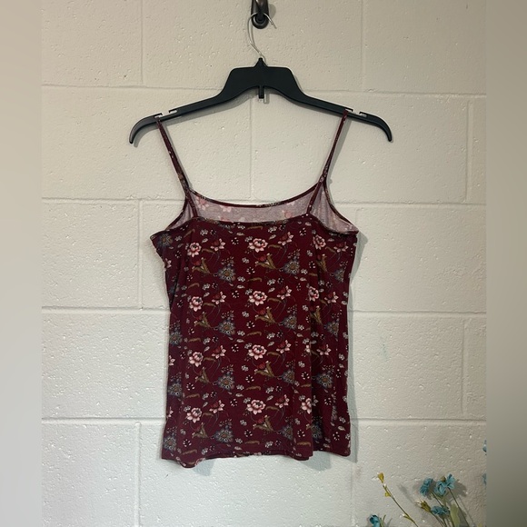 LOFT Floral Red Camisole Top - Picture 2 of 5